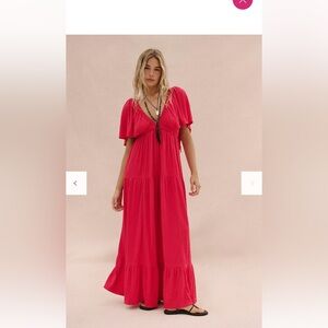 Free People La La Pink Maxi Dress